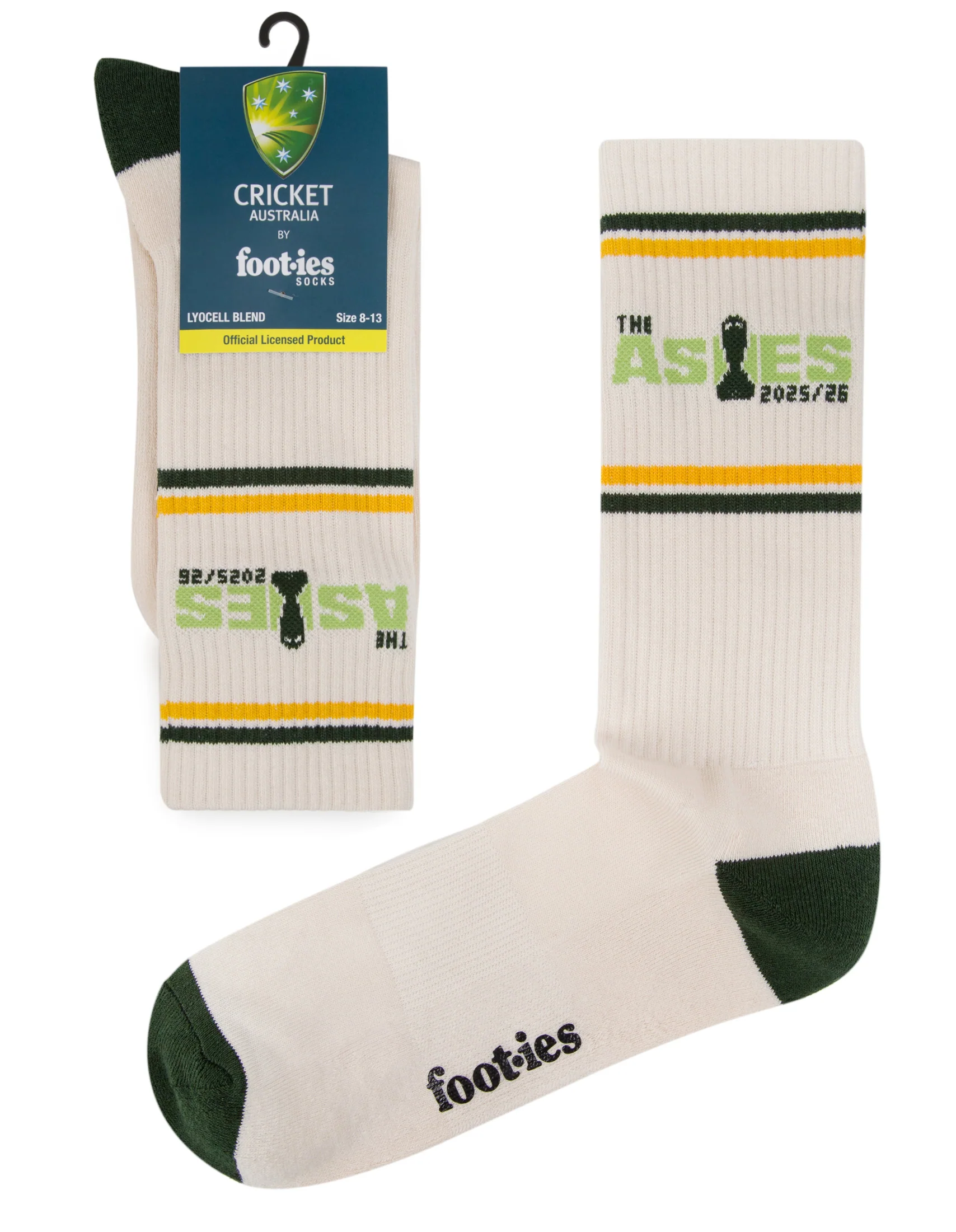Cricket Australia Aussie Cricket Socks 2 Pack