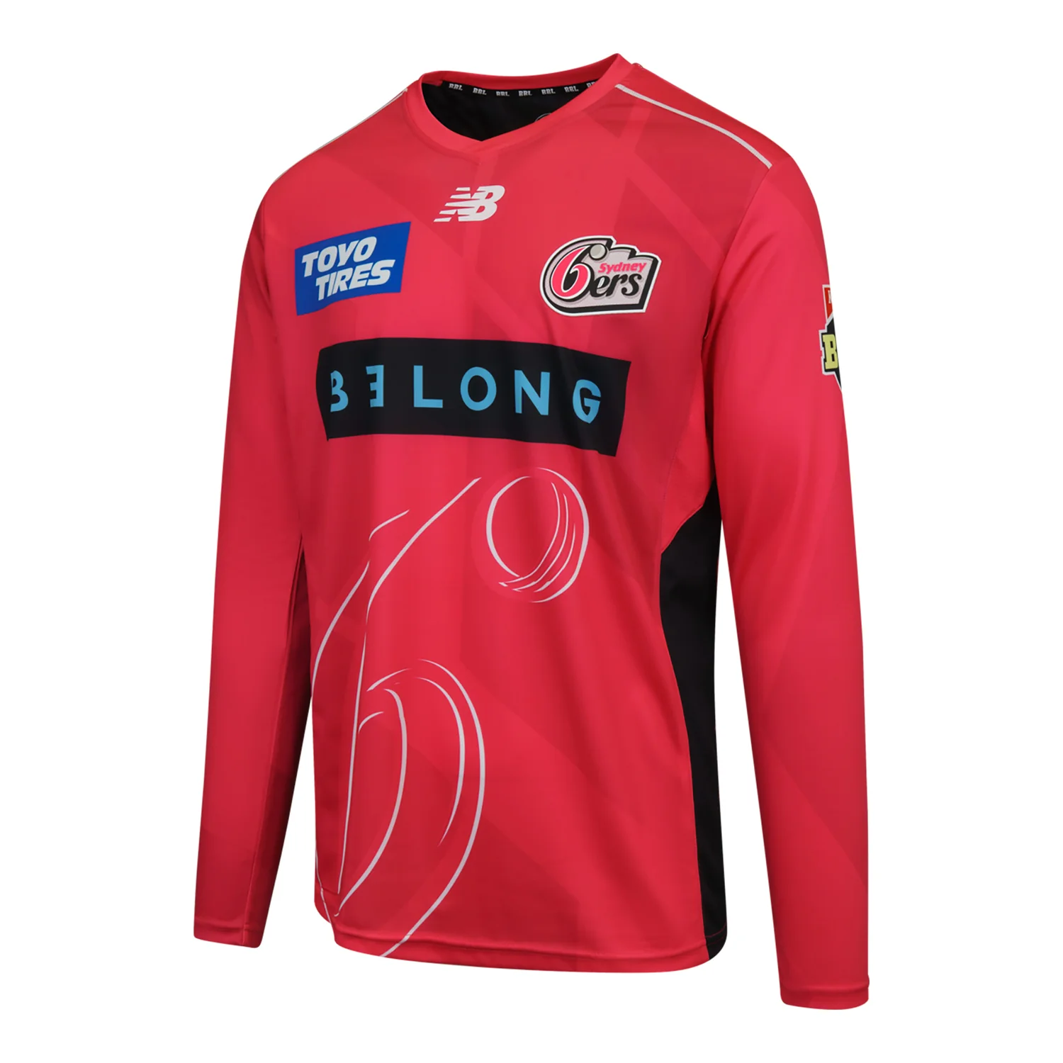 Sydney Sixers BBL Jersey Long Sleeve Mens